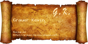Grauer Kevin névjegykártya